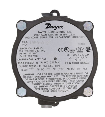 Dwyer 1950-0-2F - Pressure Switch